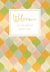 BABY WELCOME WORLD GREETING CARD ARTIGE