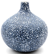 CONGO Blue Texture Handcrafted Porcelain Bud Vase