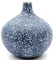 CONGO Blue Texture Handcrafted Porcelain Bud Vase