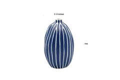 GUGU Blue and White Stripe L Bud Vase