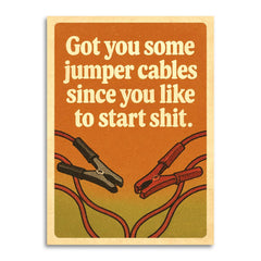 Jumper Cables Insult – Funny Friendship Card