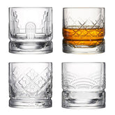French Dandy Whiskey Glasses - Set of 4