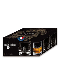 French Dandy Whiskey Glasses - Set of 4