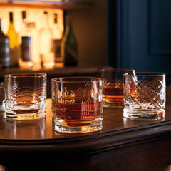 French Dandy Whiskey Glasses - Set of 4