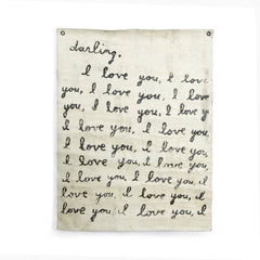 Letter For You Hand Painted Wall Hanging 36" x 48" (size will vary)