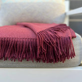 100% Baby Alpaca Wrap/Throw - Malbec
