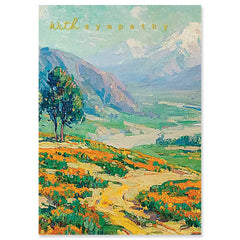 DESERT BLOOM SYMPATHY GREETING CARD 4.5 x 6.25"