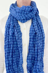 Blue Pod Cotton Scarf