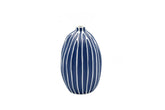 GUGU Blue and White Stripe L Bud Vase