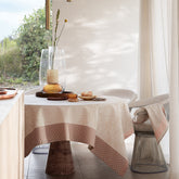 Jardin d'Eden Beige Pink Cotton