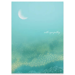 HAZY MEADOW SYMPATHY GREETING CARD 4.5 x 6.25"