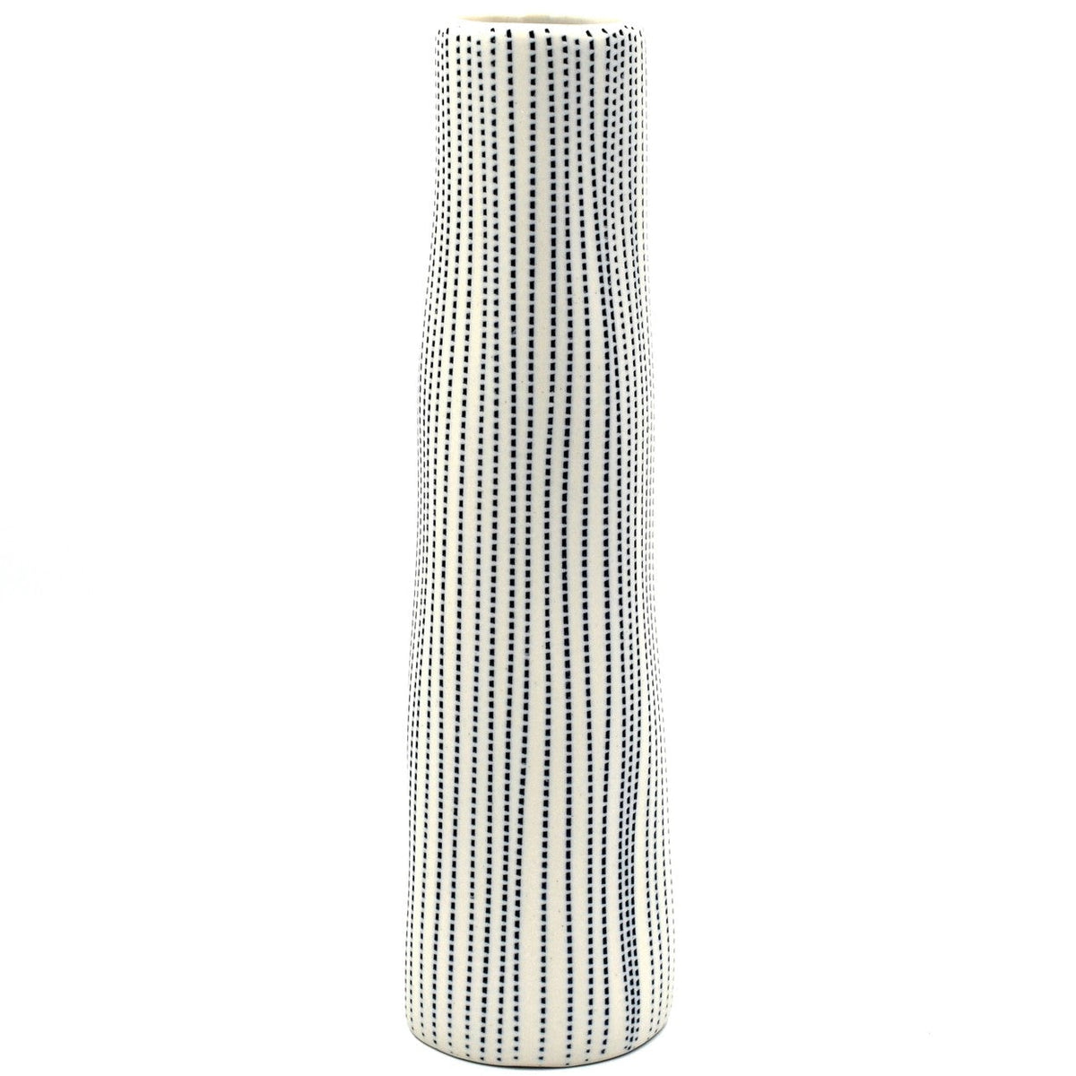 Koza Blue & White Dots Porcelain Bud Vase
