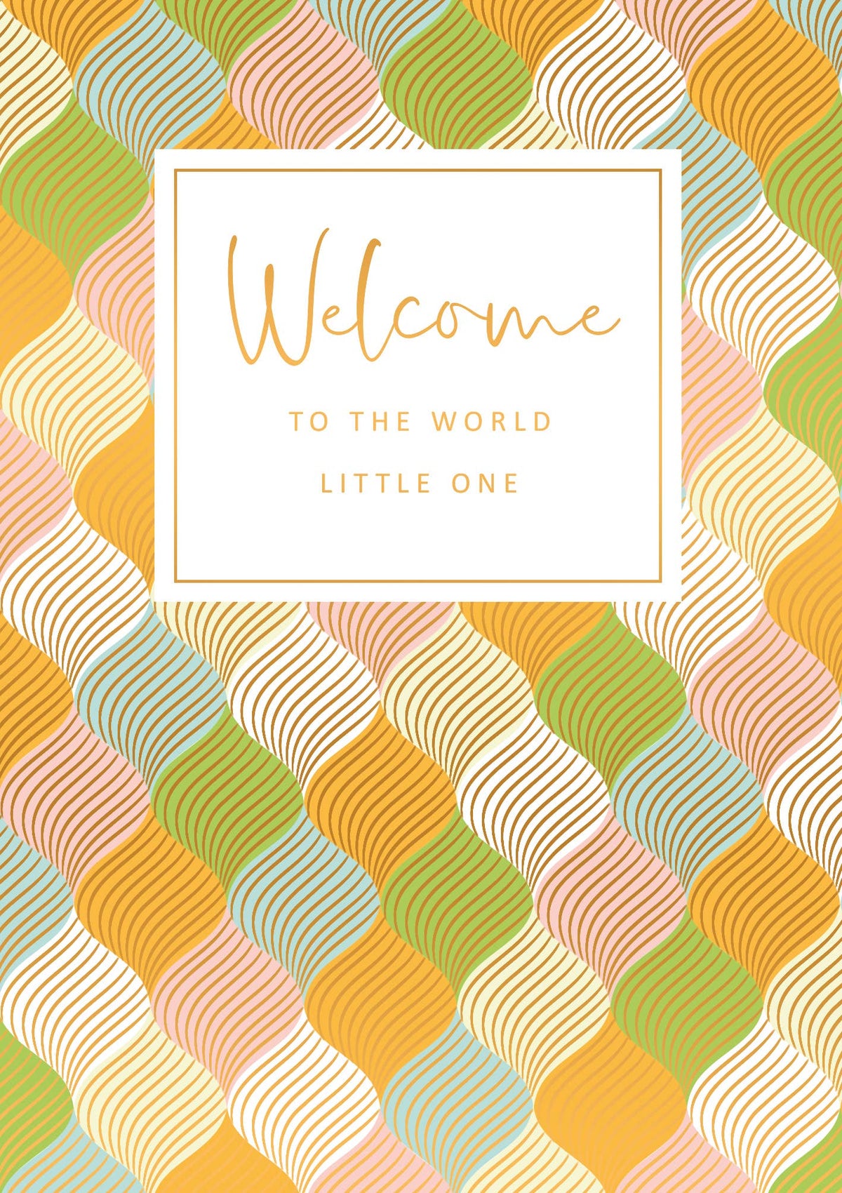 BABY WELCOME WORLD GREETING CARD ARTIGE
