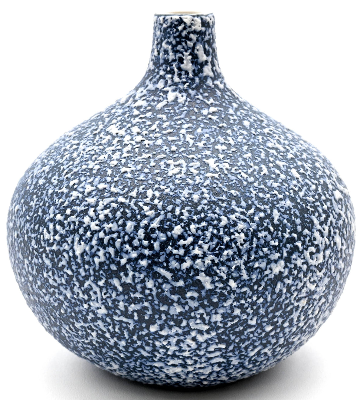 CONGO Blue Texture Handcrafted Porcelain Bud Vase