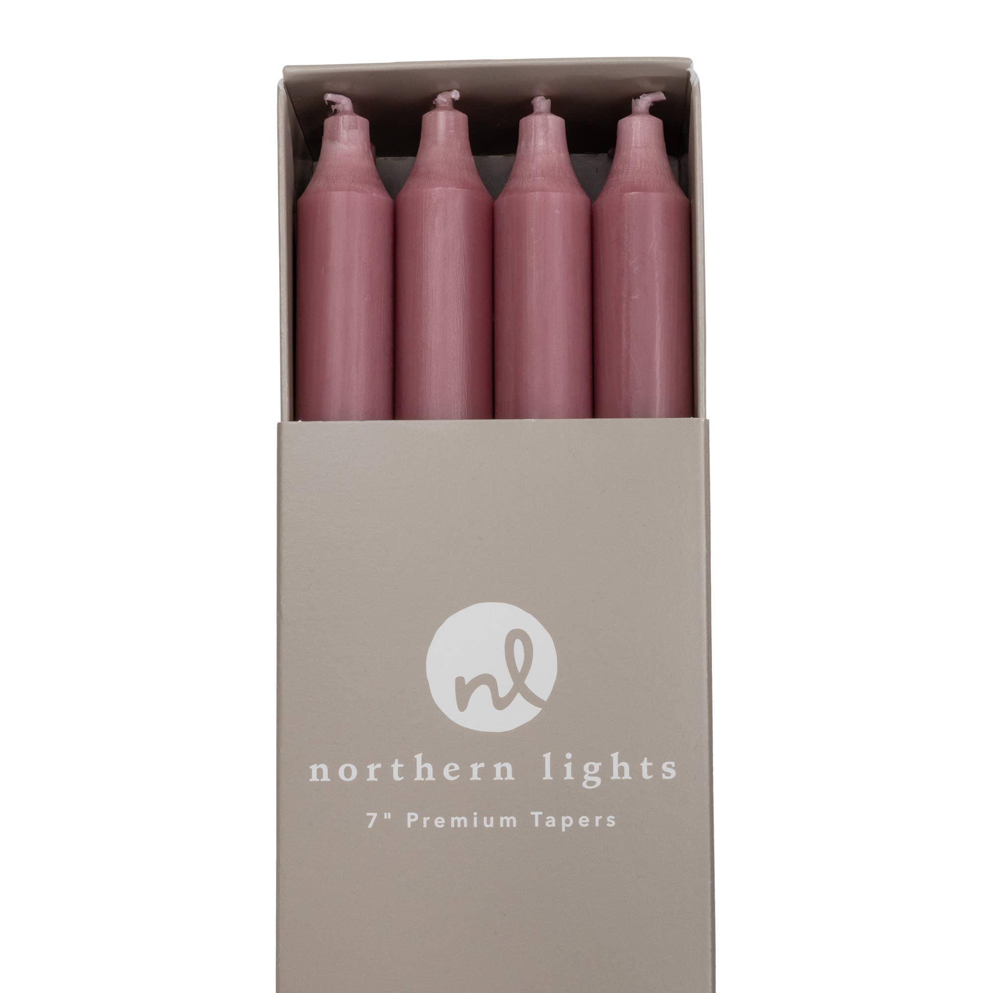 7" Taper Candles - 12pc Box: Pure White
