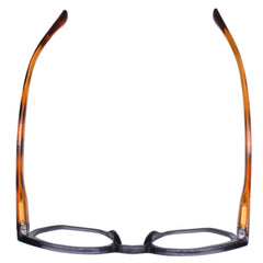 KASS | Transparent Grey| Brown Temples | Blue Light: 1.75