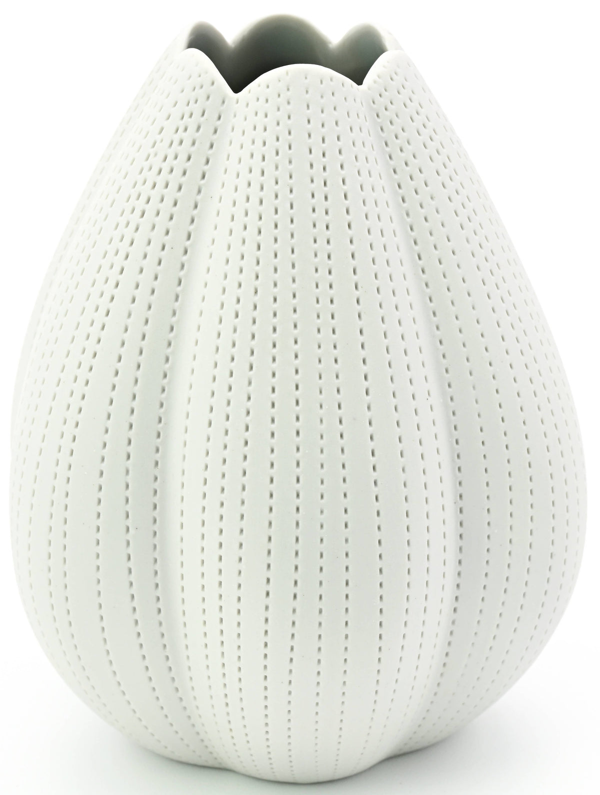1284WH13 CHAMPA S-Handcrafted Porcelain Vase