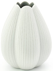 1284WH13 CHAMPA S-Handcrafted Porcelain Vase