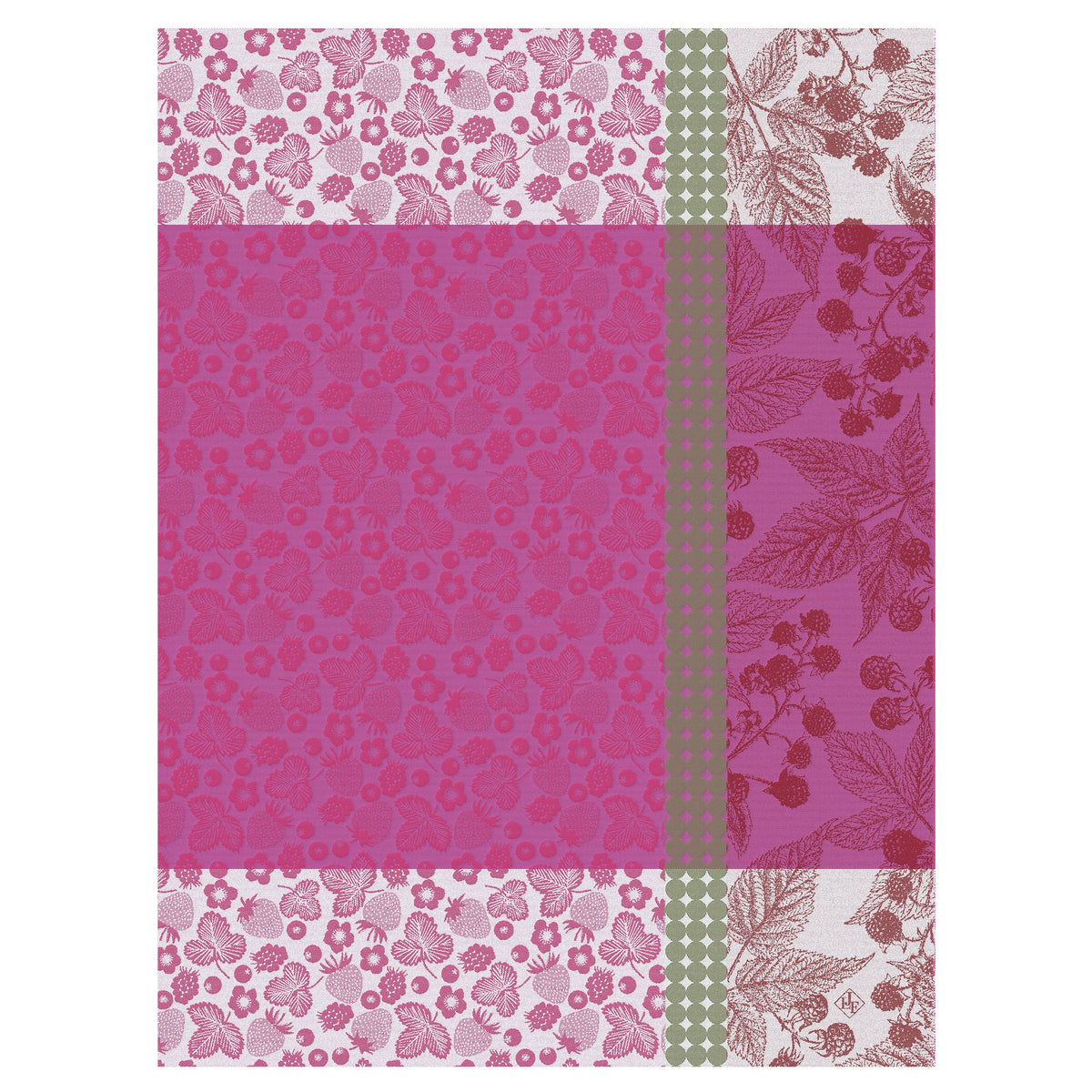 Cueillette d'ete Pink Tea Towel