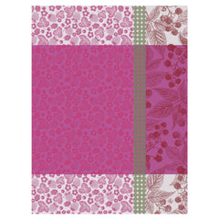 Cueillette d'ete Pink Tea Towel