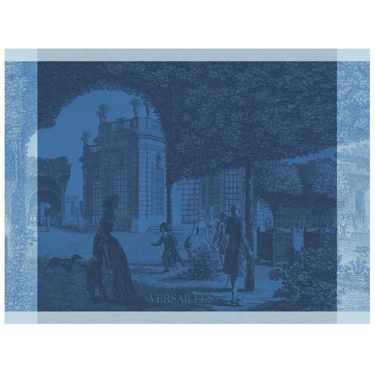 La Vie à Versailles Blue Tea Towel