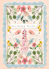 BIRTHDAY FLOWERS GARDEN GREETING CARDLING