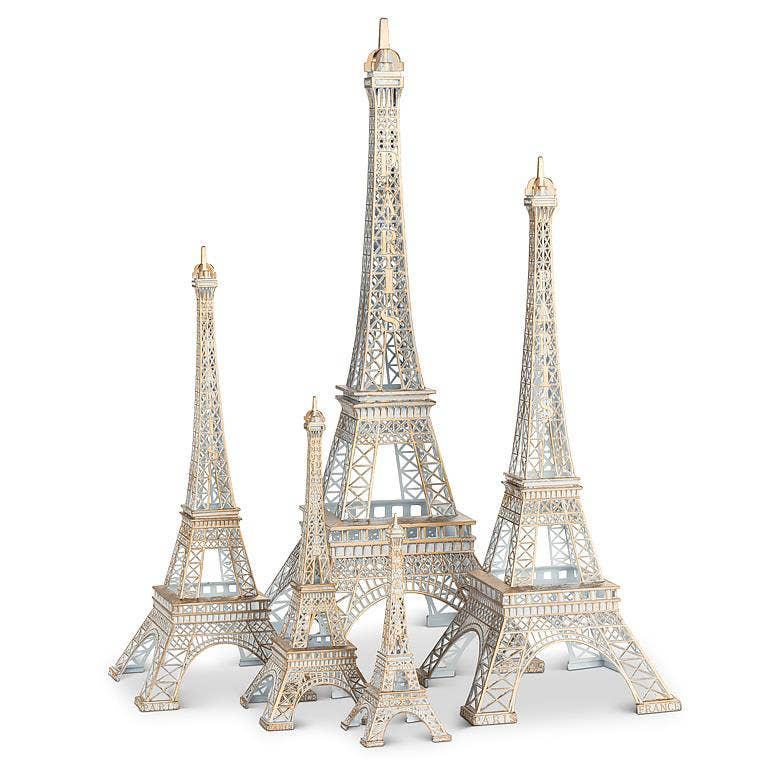 Eiffel Tower-White and Gold: Medium
