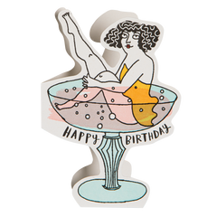 Birthday Cocktail | Cut-Out - Greeting Card
