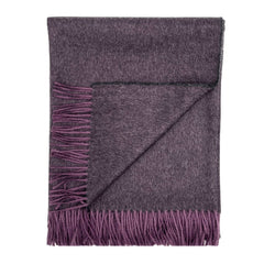 100% Baby Alpaca Wrap/Throw- Elderberry