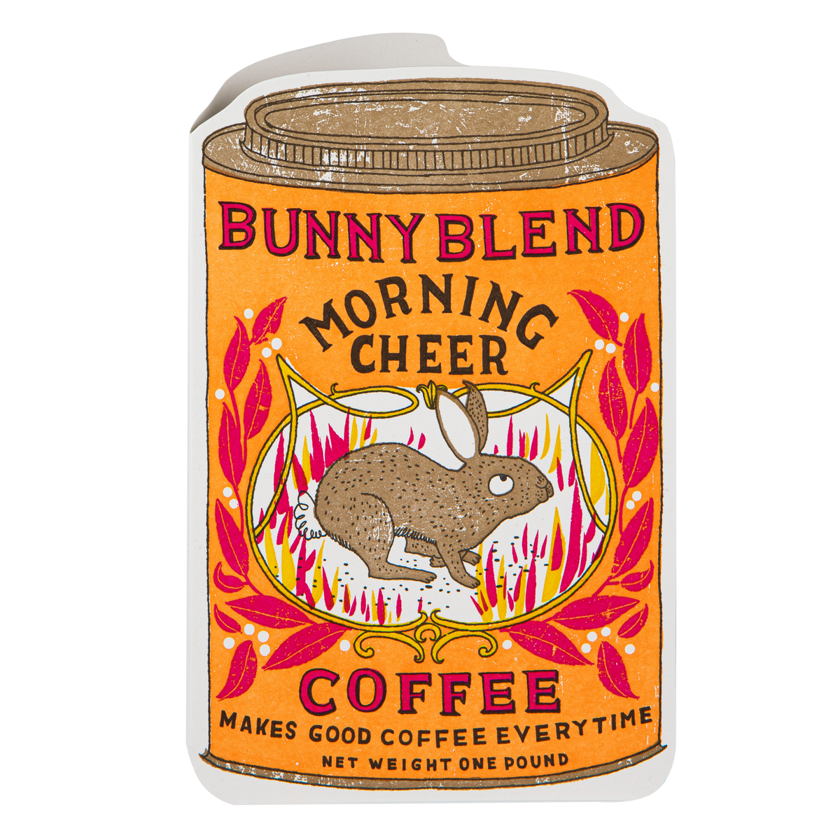 Coffee Tin | Cut-Out - Greeting Card