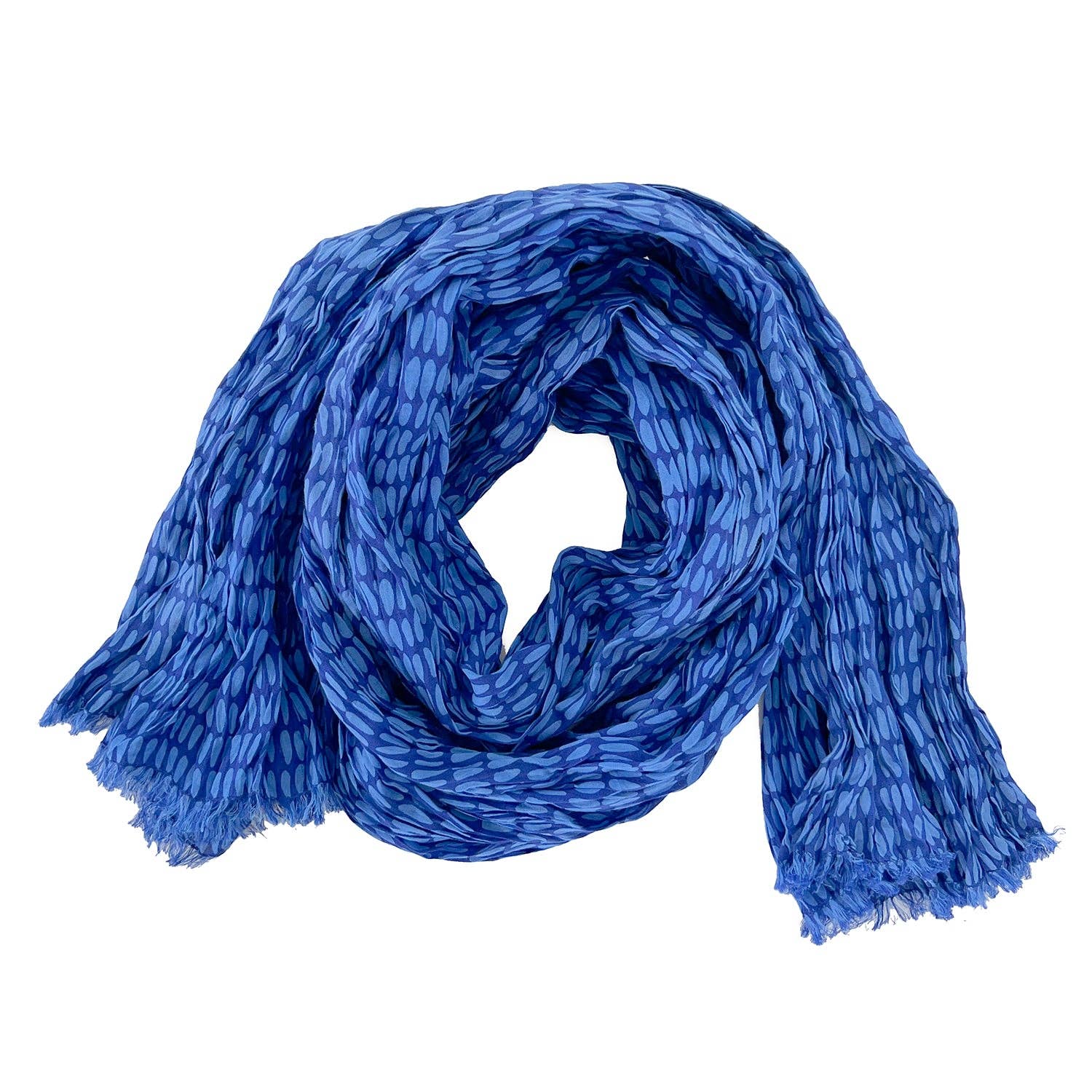Blue Pod Cotton Scarf