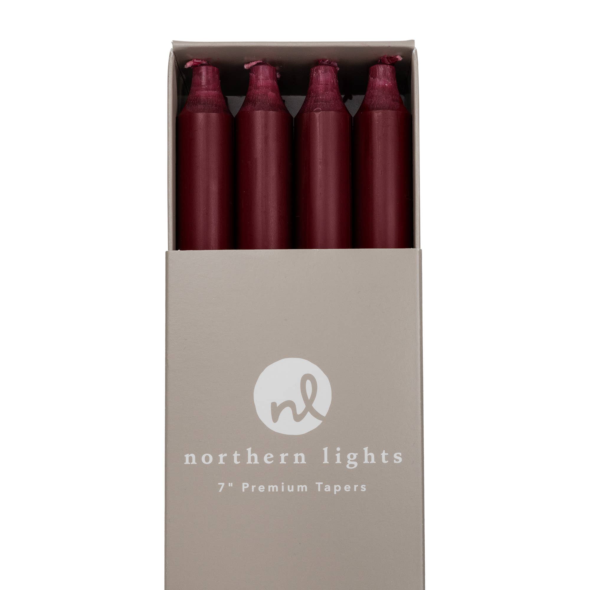 7" Taper Candles - 12pc Box: Pure White