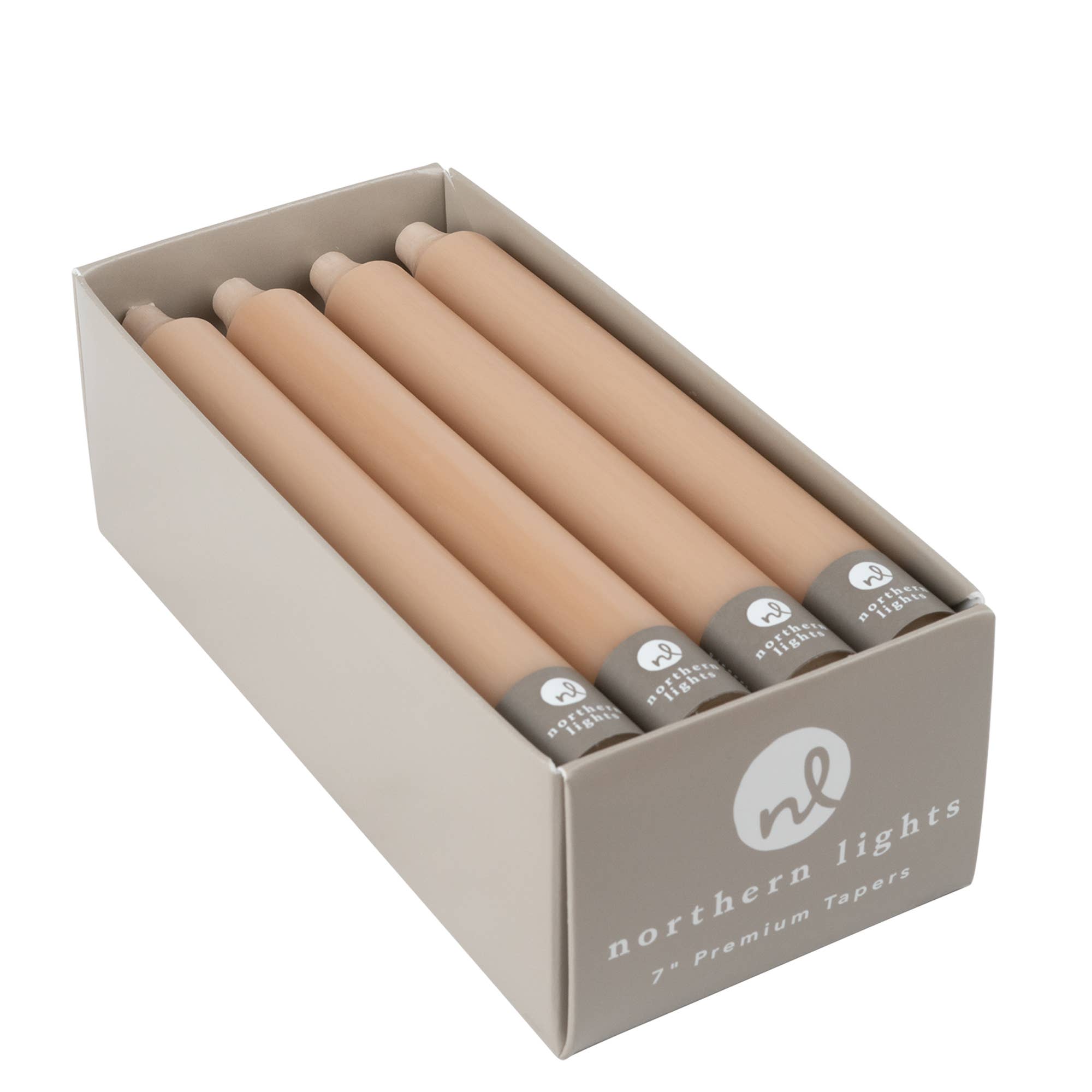 7" Taper Candles - 12pc Box: Pure White