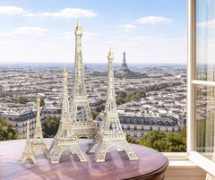 Eiffel Tower-White and Gold: Medium