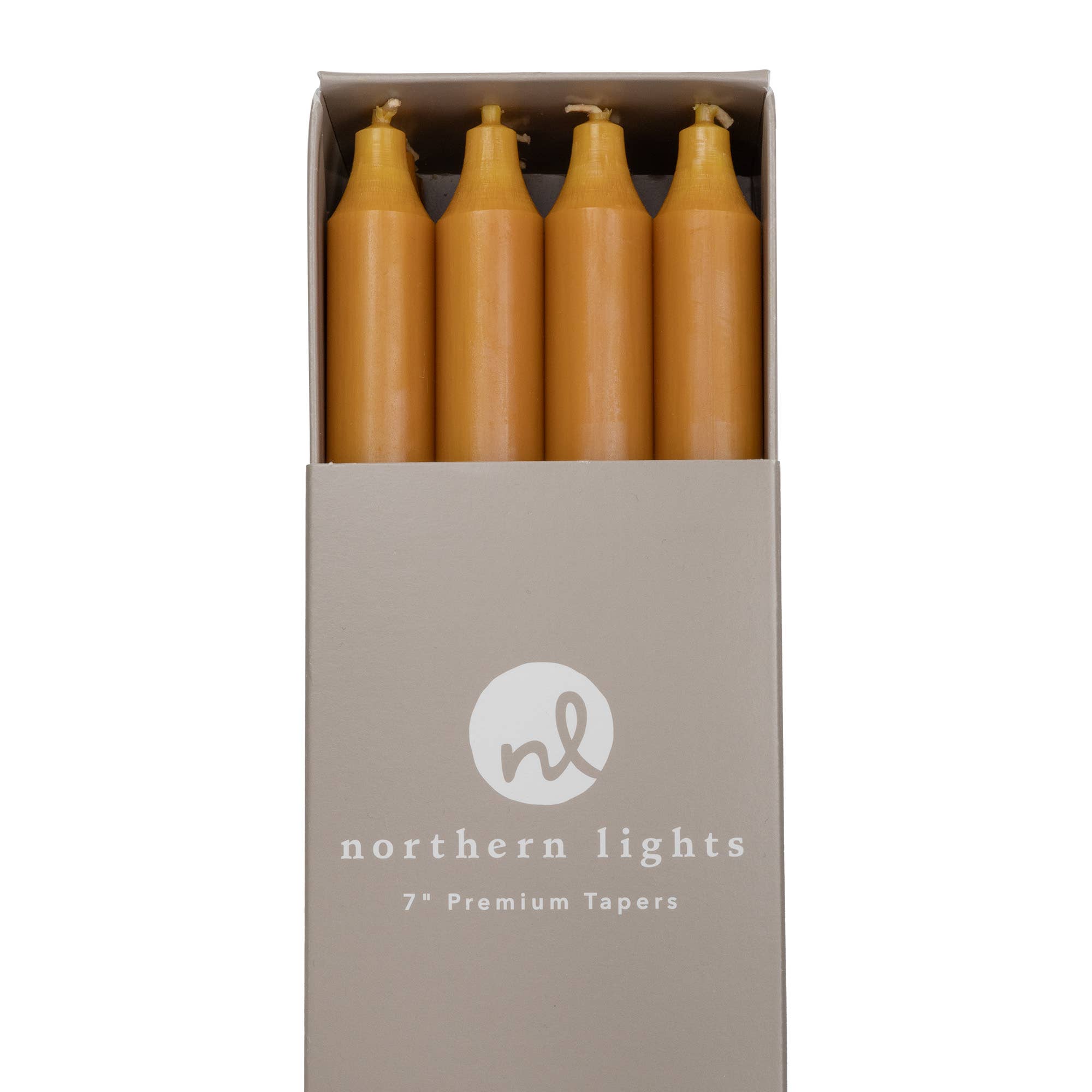 7" Taper Candles - 12pc Box: Sage Green