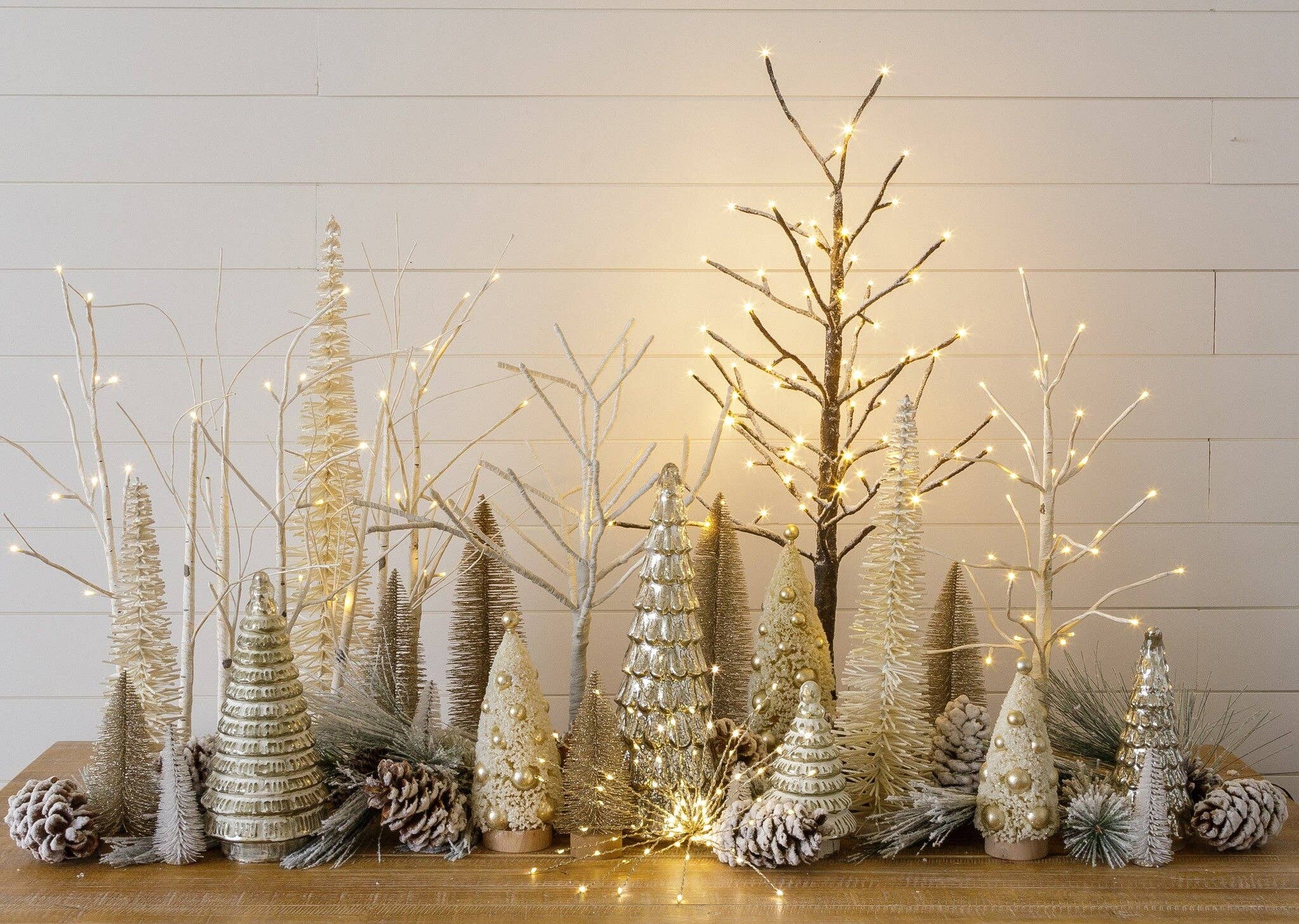 Lighted Flocked Tree. PICK UP ONLY