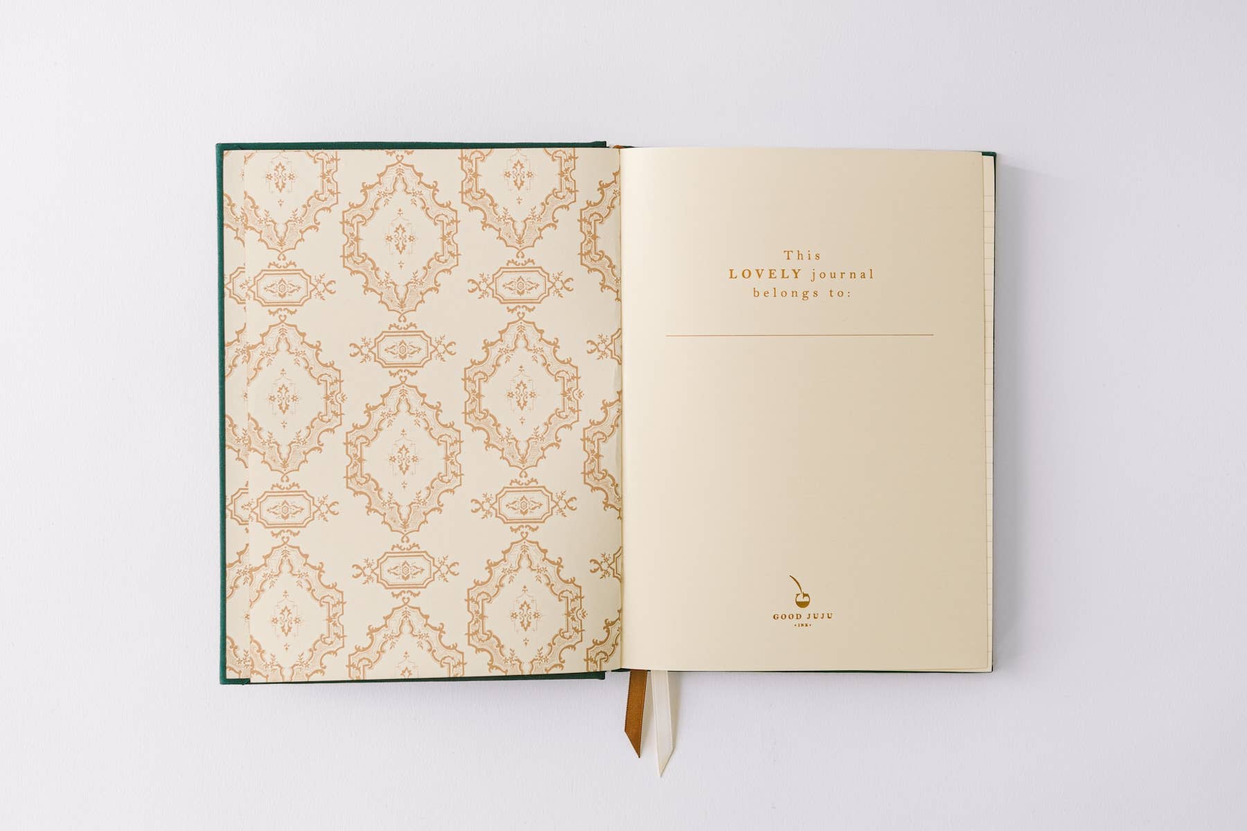 Golden Thistle Bookcloth Hardcover Notebook