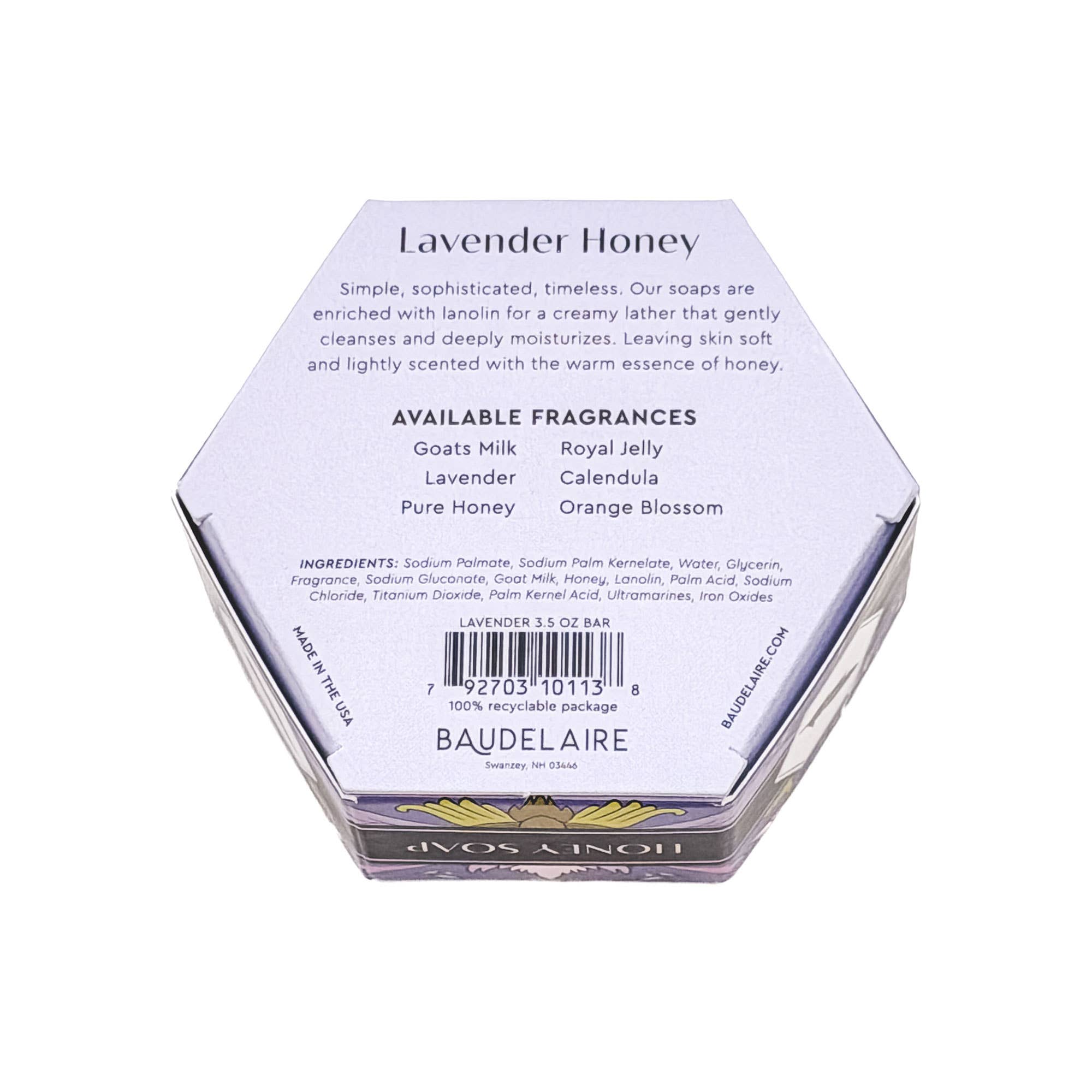 Lavender Honey Soap 3.5oz