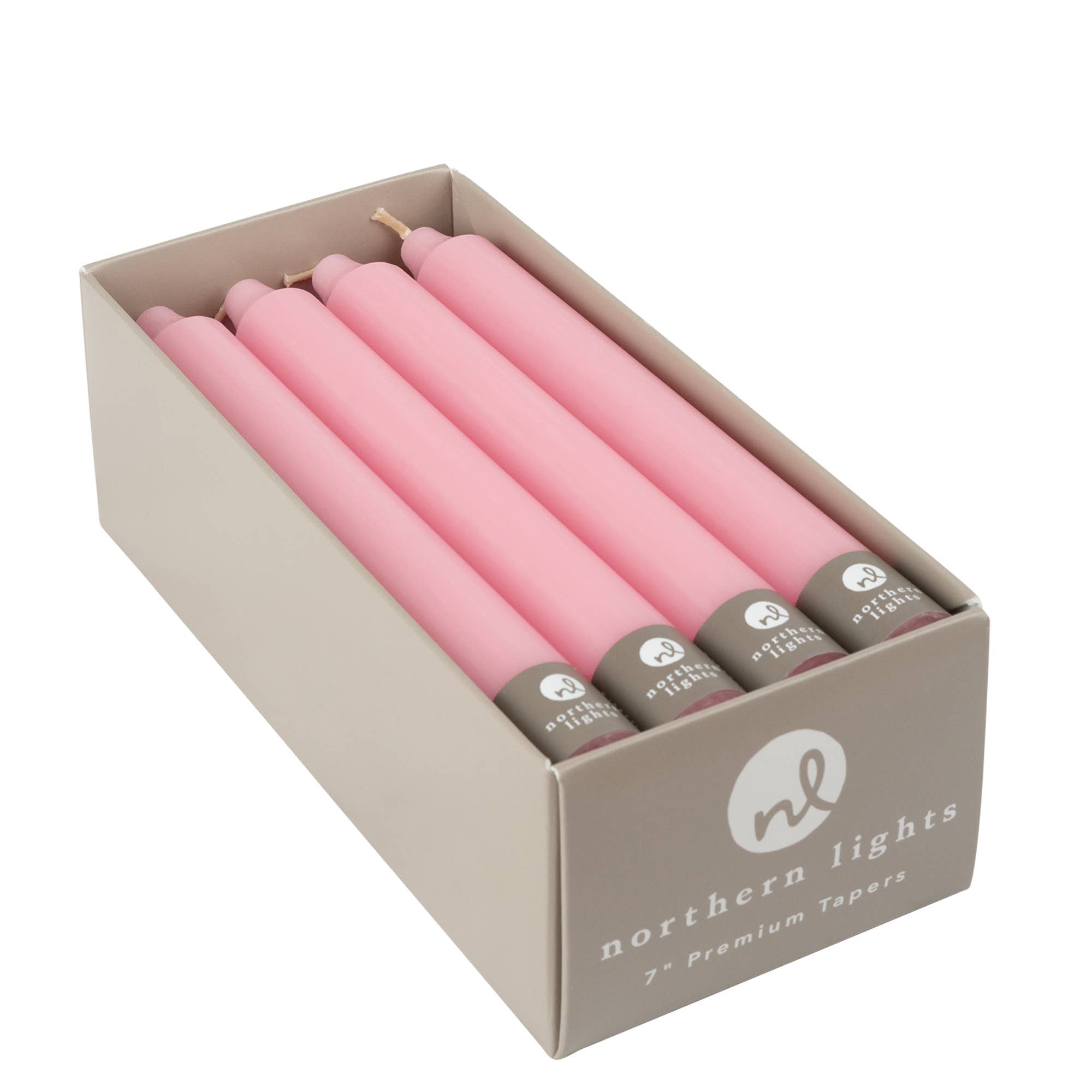 7" Taper Candles - 12pc Box: Pure White