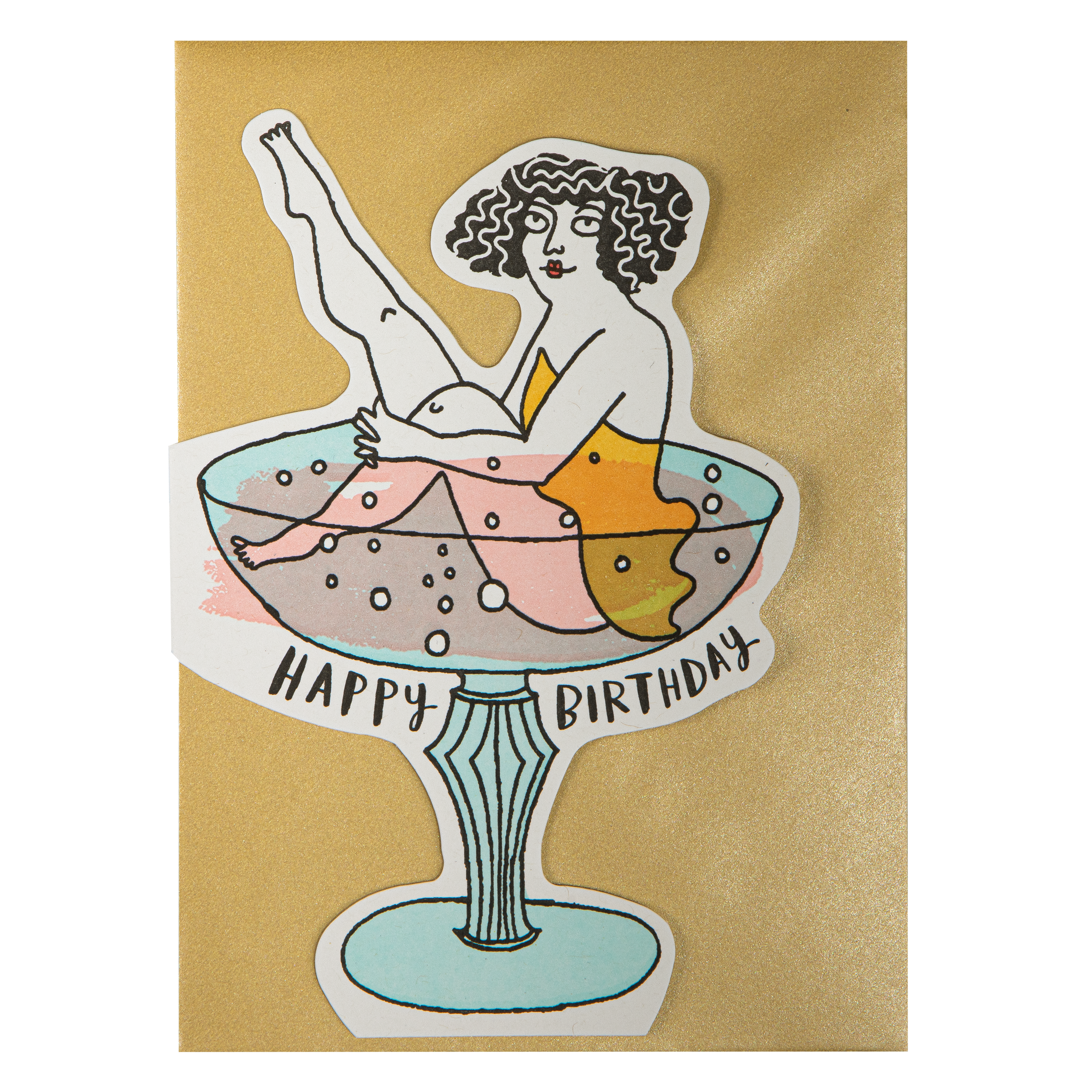 Birthday Cocktail | Cut-Out - Greeting Card
