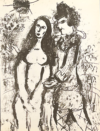 Clown In Love, Marc Chagall