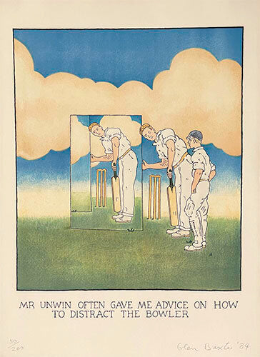 Distract the Bowler, Lithograph