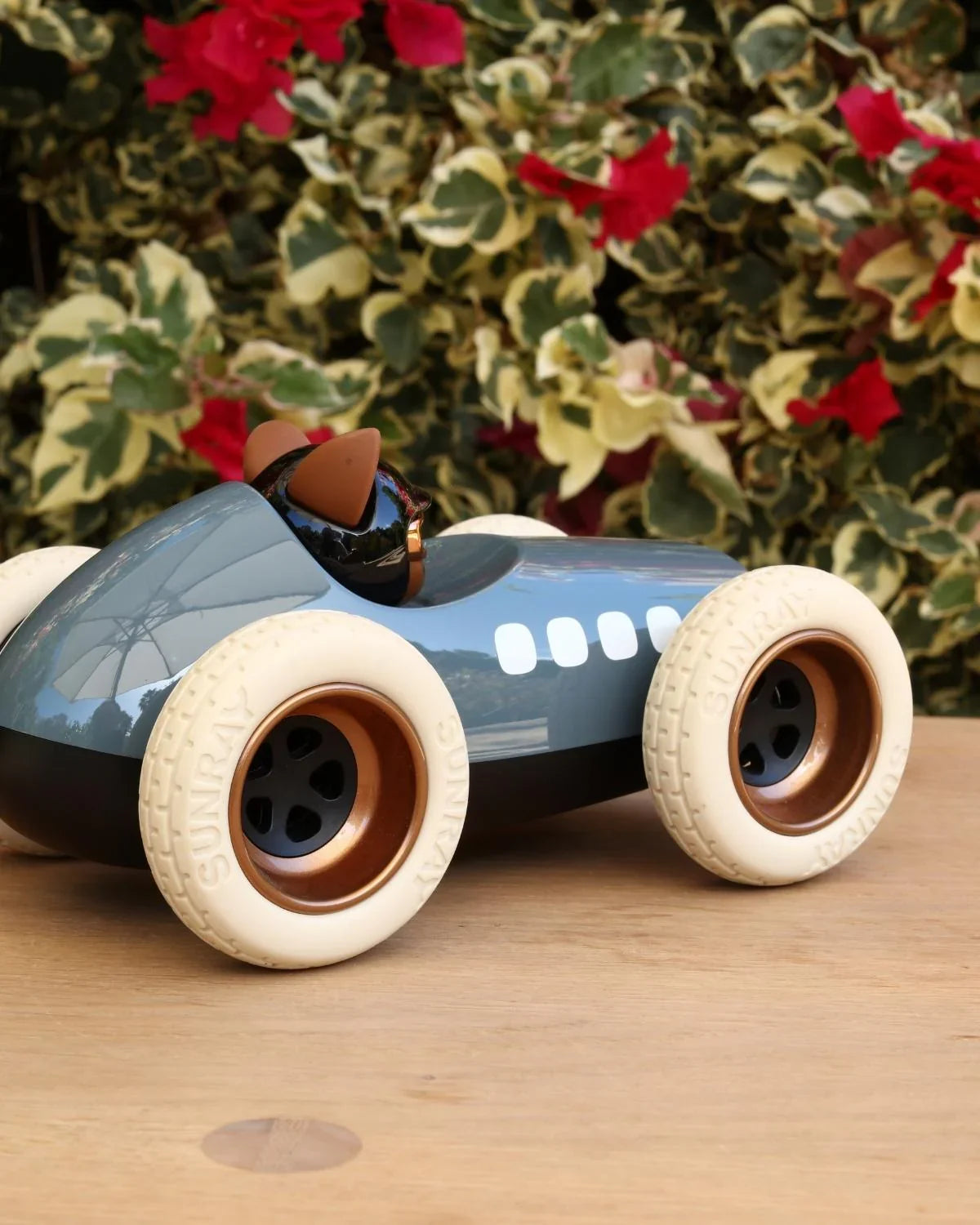 Egg Roadster Blue Car With Cat “Karlos” Pilot