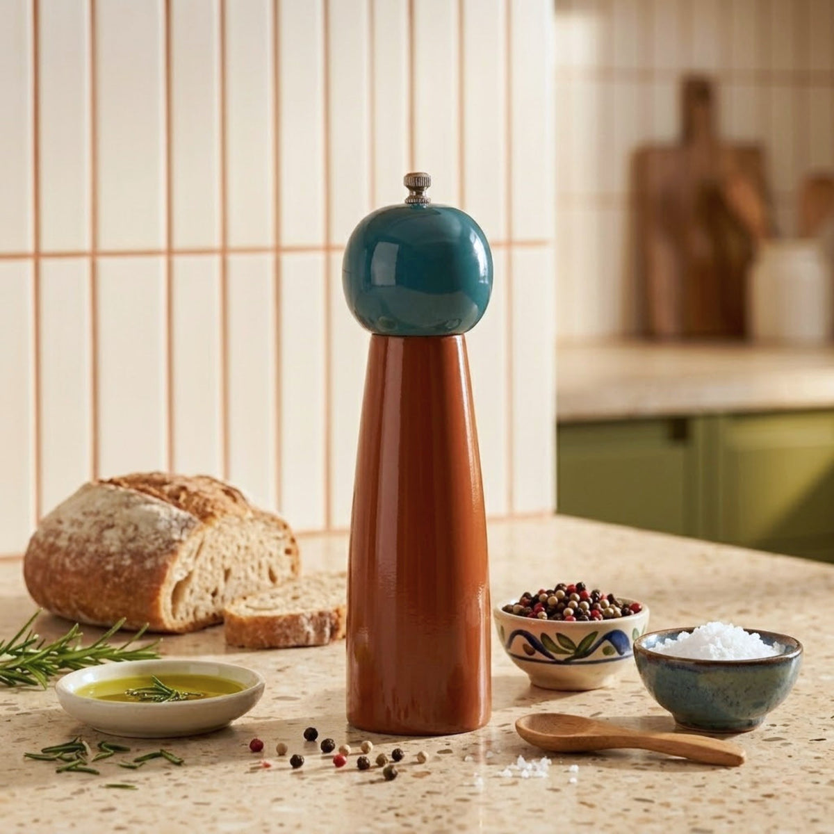 Harlow Raspberry Salt & Pepper Mill