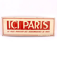 ICI Paris Vintage Sign