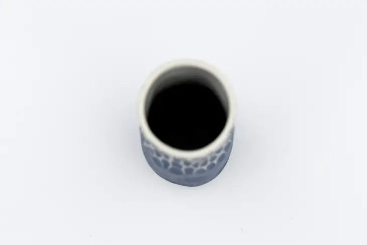 Koza Medium Blue Tall Porcelain Vase