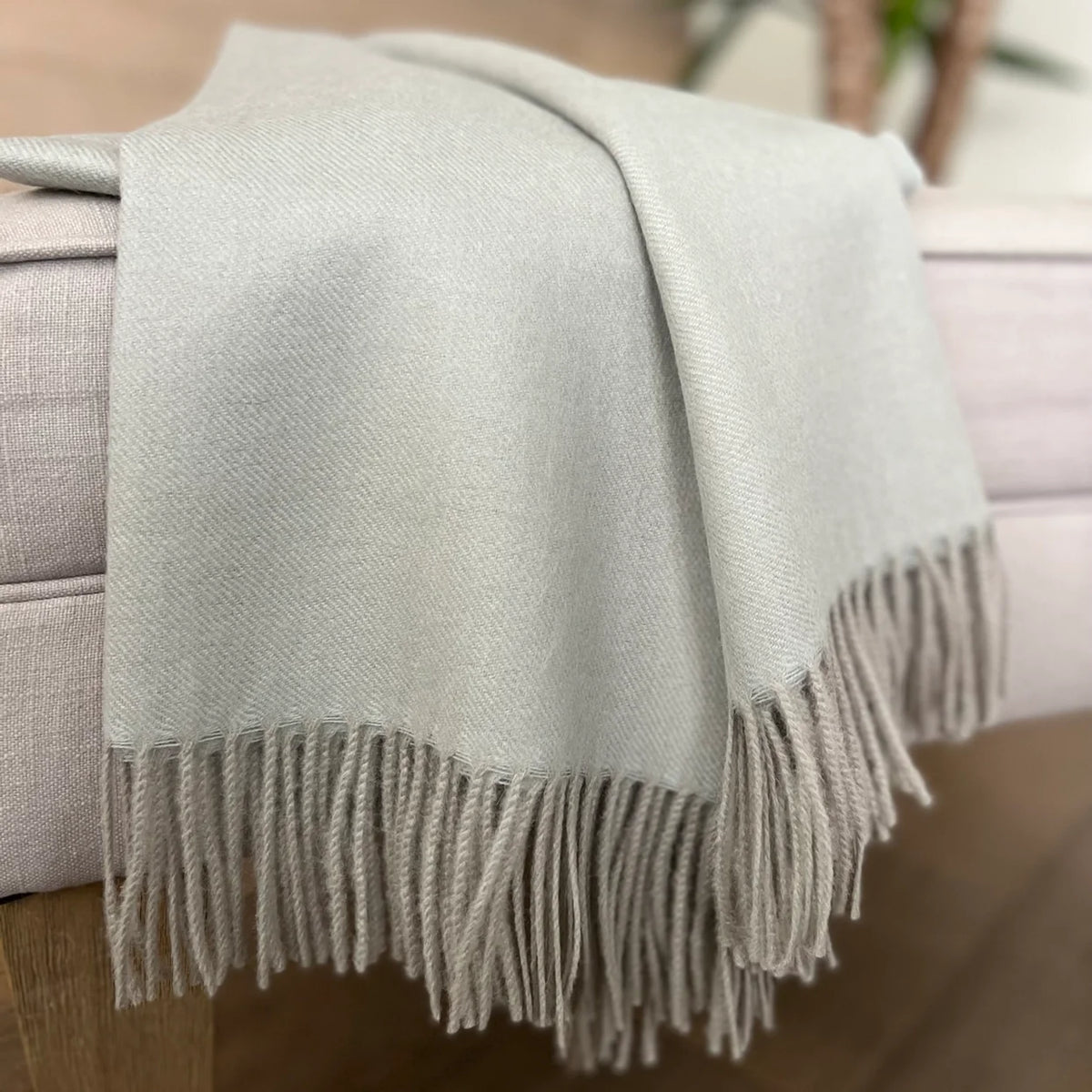 100% Baby Alpaca Wrap/Throw, London Fog