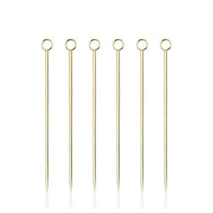 Cocktail Picks Gold, Set of 6