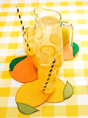 Citrus Cocktail Napkins/Coasters, Set of 4
