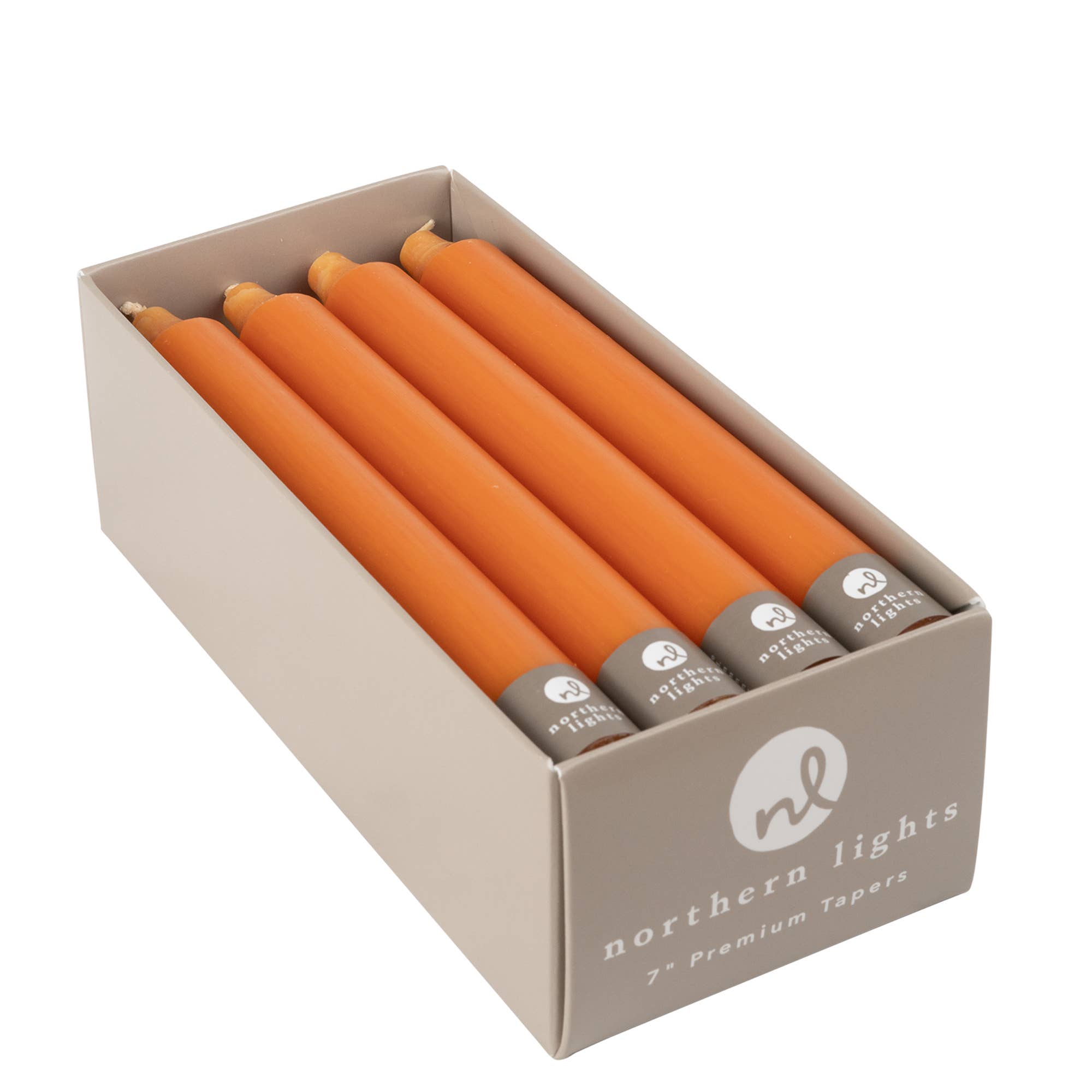 7" Taper Candles - 12pc Box: Pure White